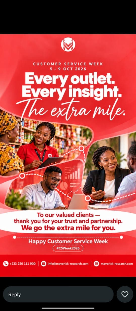 Customer Service Week, 5–9 October 2026. Every outlet. Every insight. The extra mile. To our valued clients, thank you for your trust and partnership. We go the extra mile for you. Happy Customer Service Week.