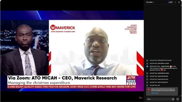 Ato Micah discussing Ghanaian retail and consumer trends on PM Express